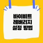 바이비트 레버리지 설정 방법