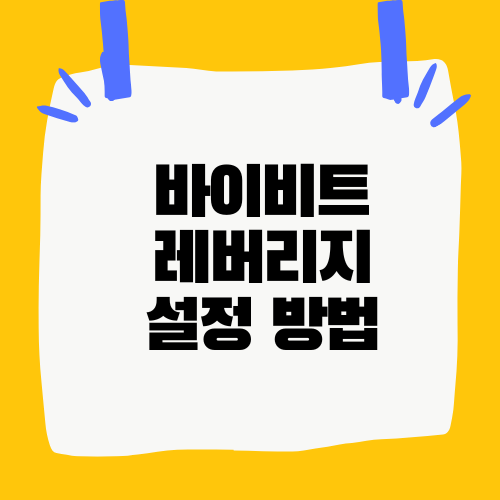 바이비트 레버리지 설정 방법